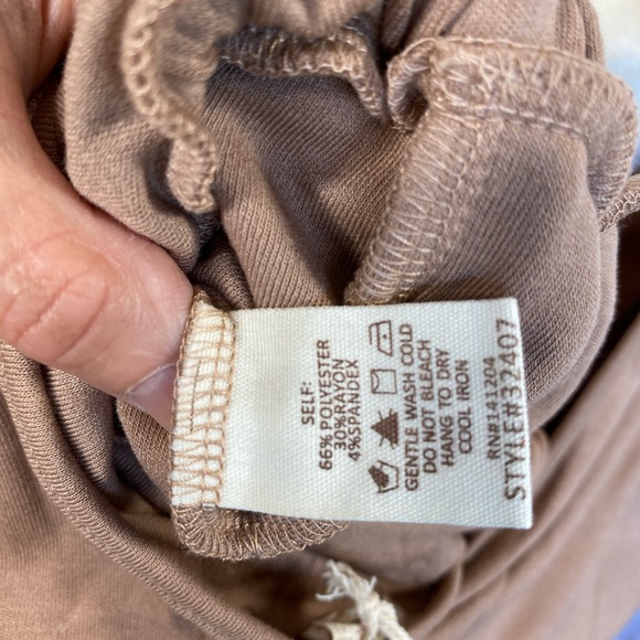 NWT Hem & Thread HUDSON SOFT RUCCED JUMPSUIT- CAPPUCCINO - Picture 15 of 15